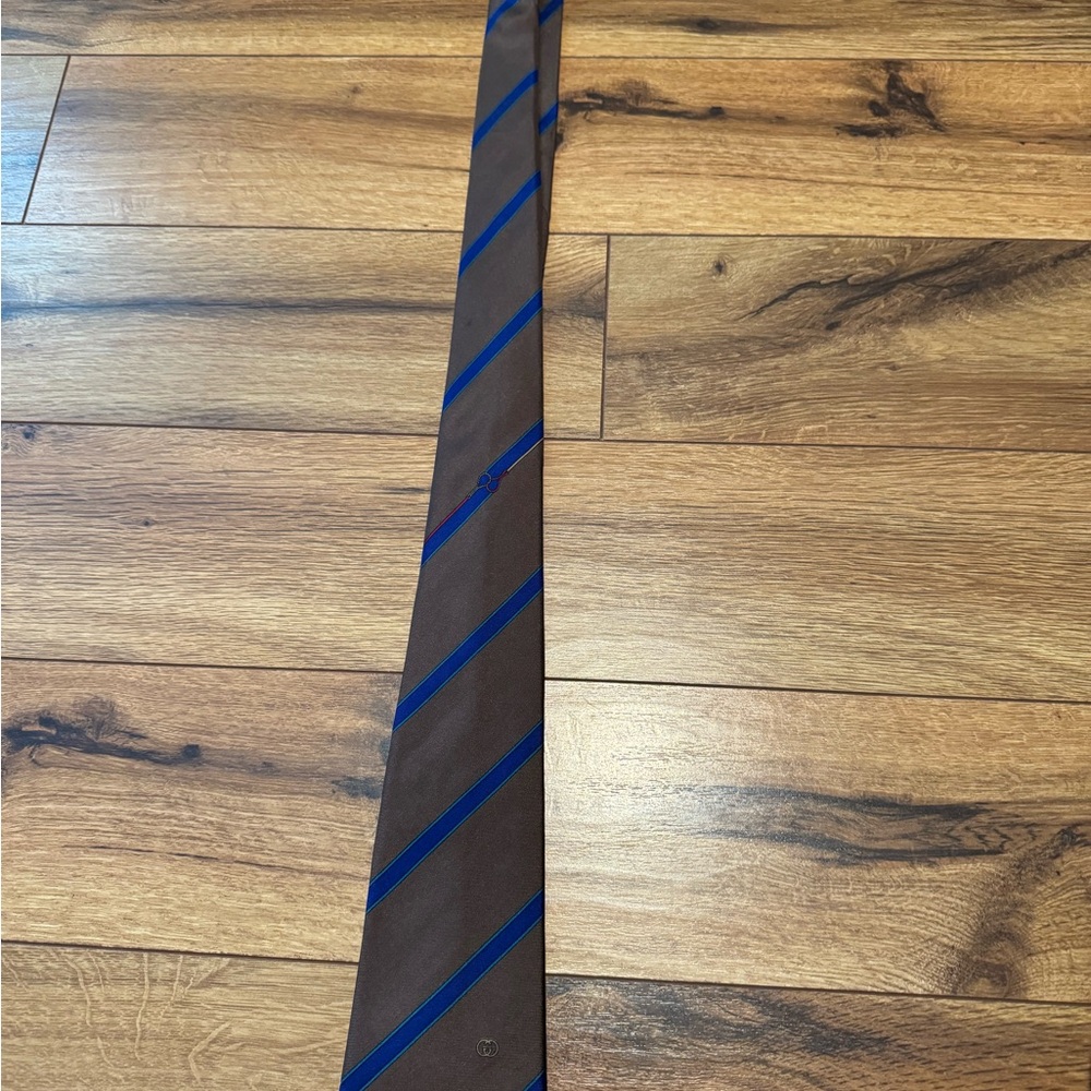 Vintage Gucci men’s tie brown and navy